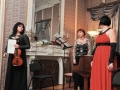 Тамара Мразик (сопрано), Виолетта Есина (скрипка) и Елизавета Ткачева (фортепиано) исполняют сочинение Елизаветы Ткачевой ''Русалочка''