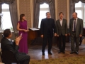 Л. Вахтель, М. Лобас, А. Мозалевский, И. Щелоков после премьерного исполнения 30.09.2015